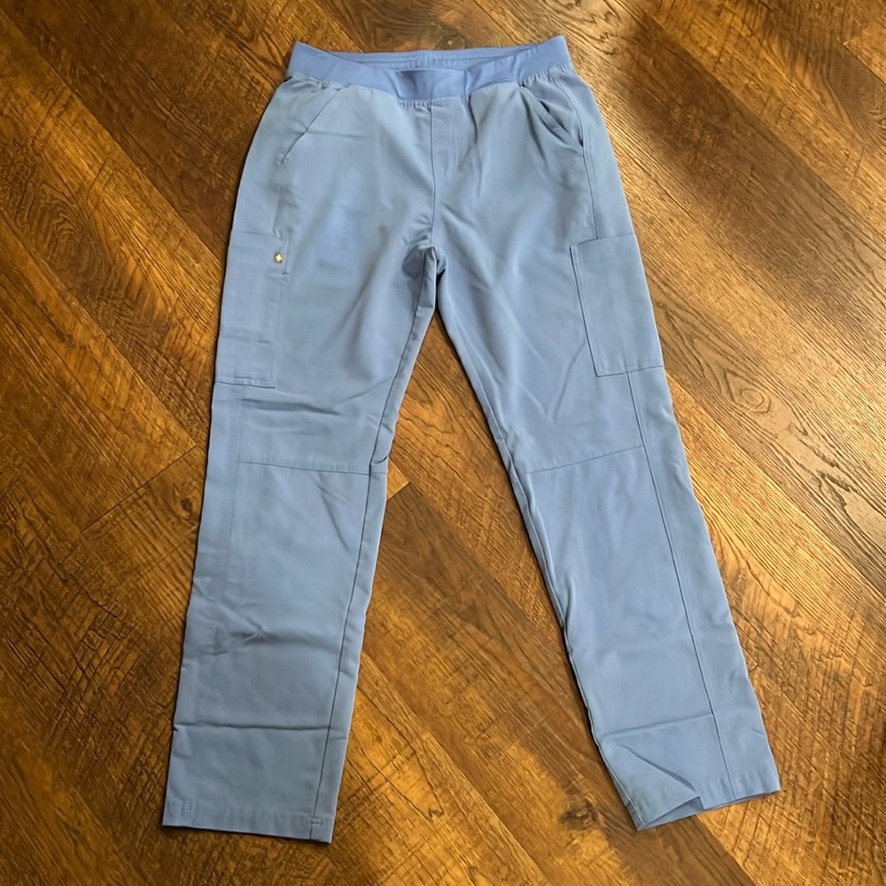 Figs Men Scrub Pants Size L- Color Ceil Blue